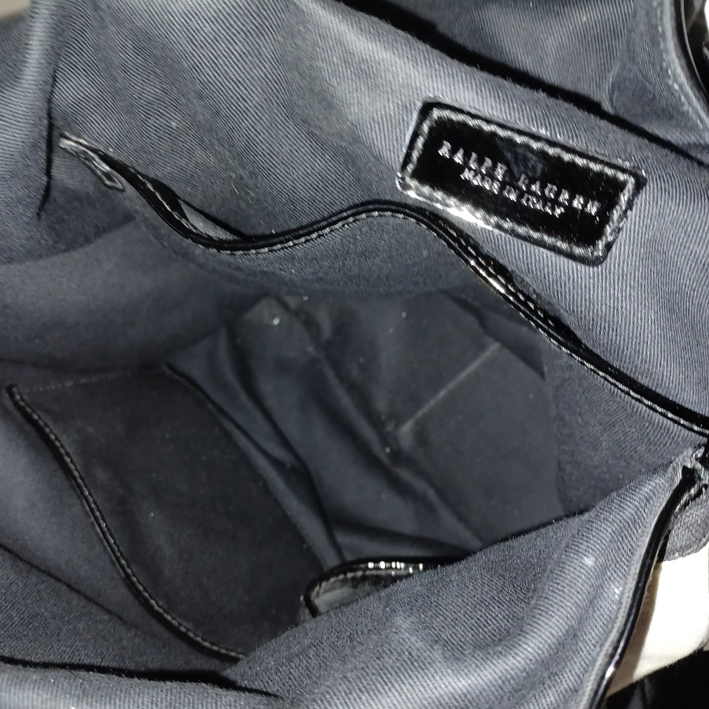 Ralph Lauren Black Patent Leather Backpack - Picture 6 of 10